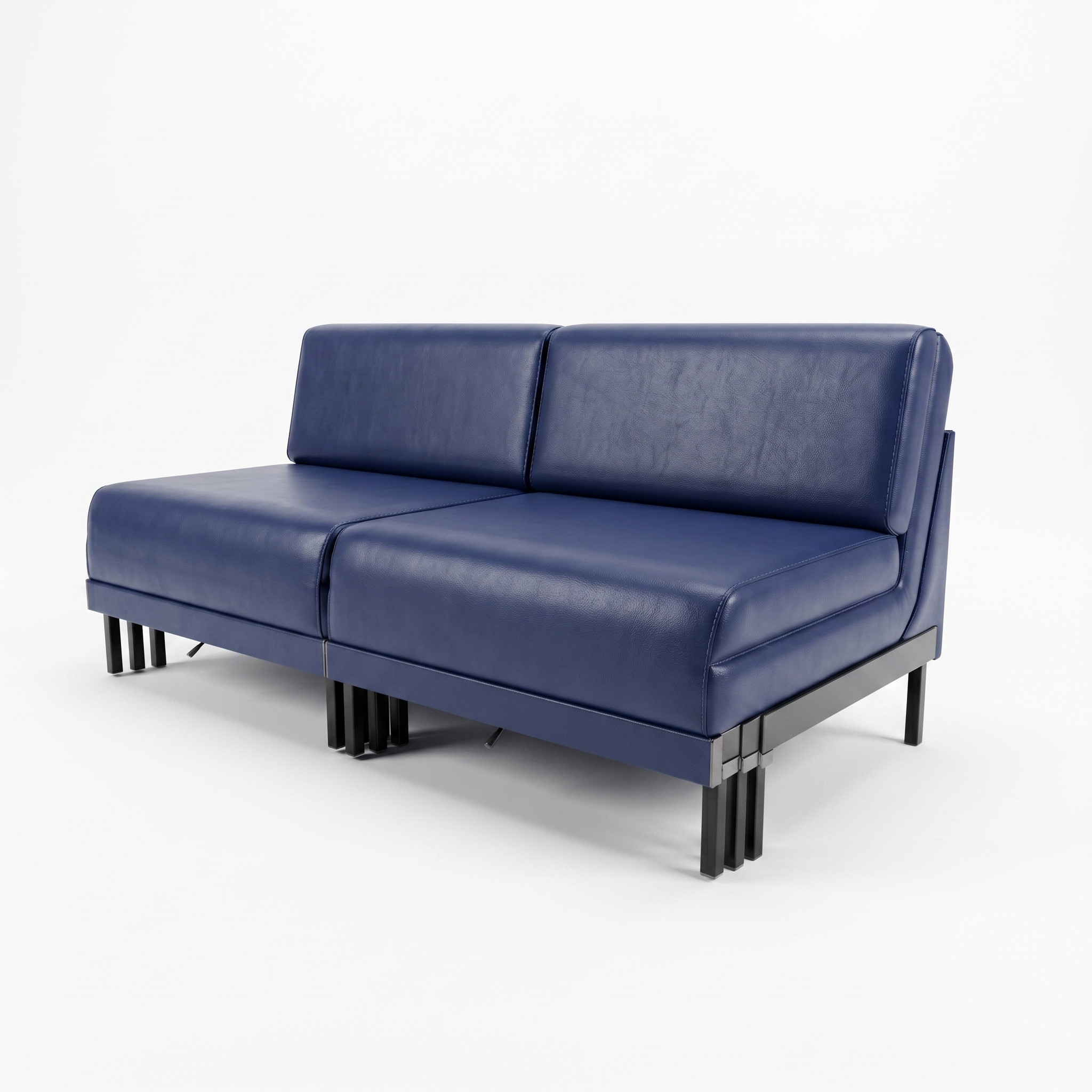 3D configurator - Likoolis sofa in blue leather - Lampyre