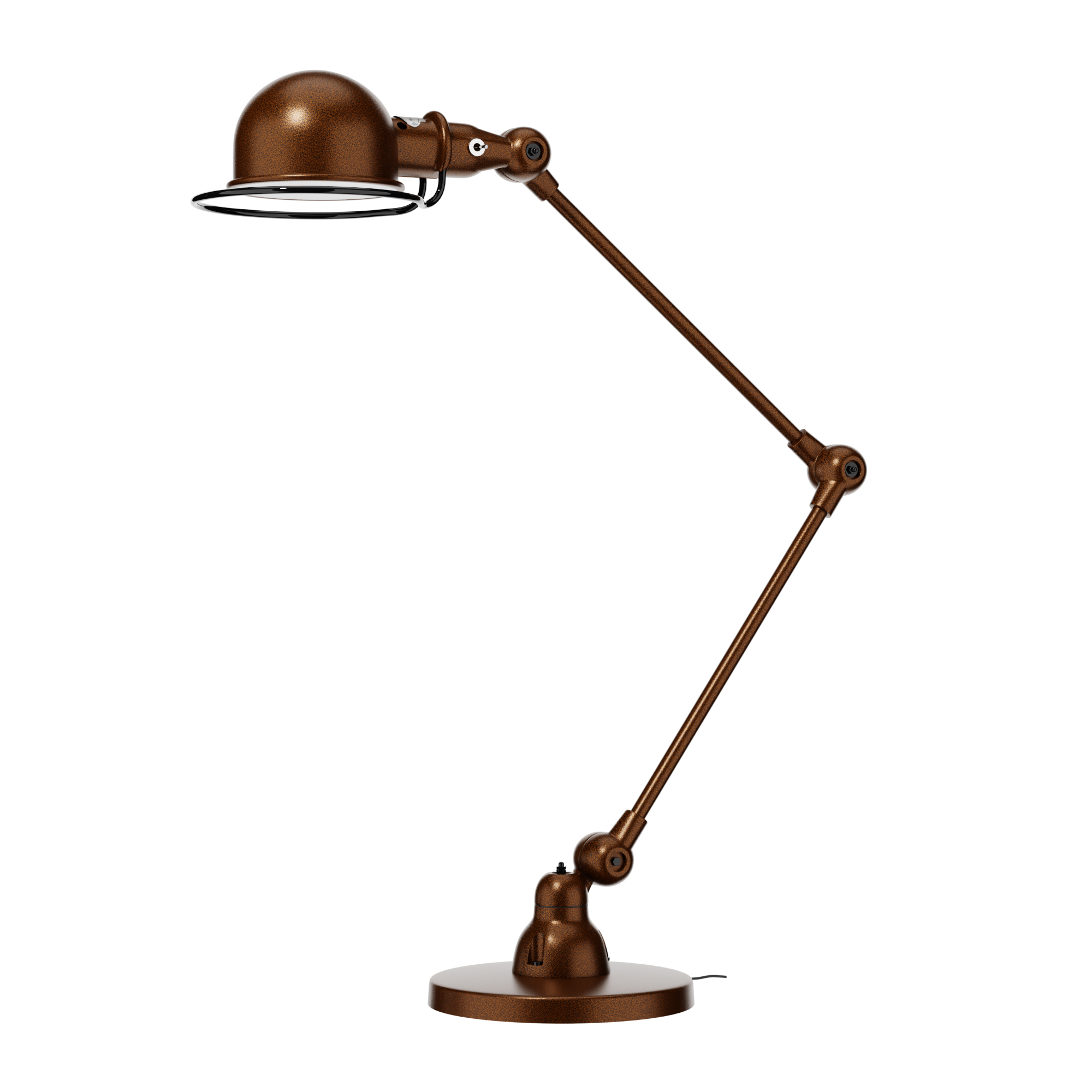 Jieldé Loft D6440 cobre martelado, packshot 3D acabamento metálico