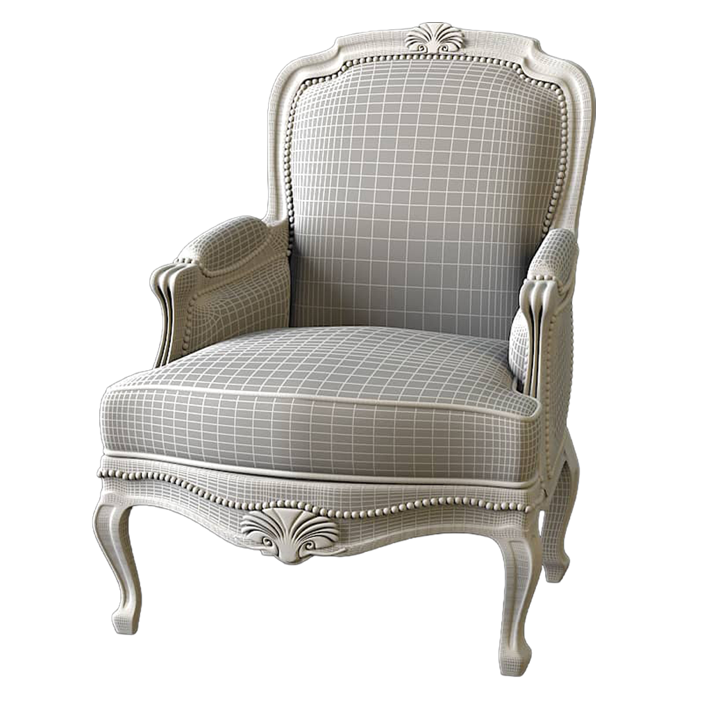 Bergère Reuze Taillardat, wireframe de modelado 3D Lampyre