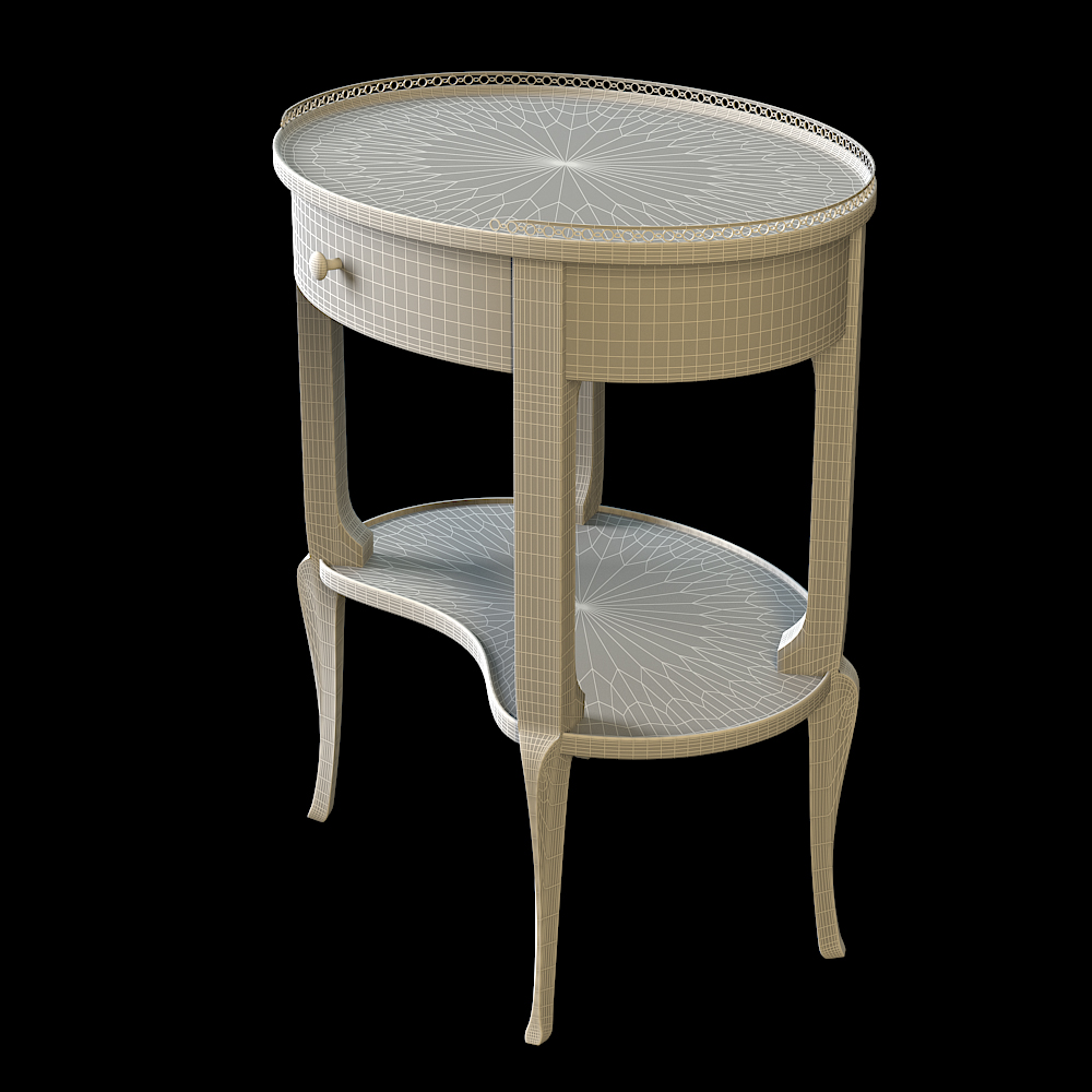 Bergère Flora Taillardat, wireframe de modelado 3D Lampyre