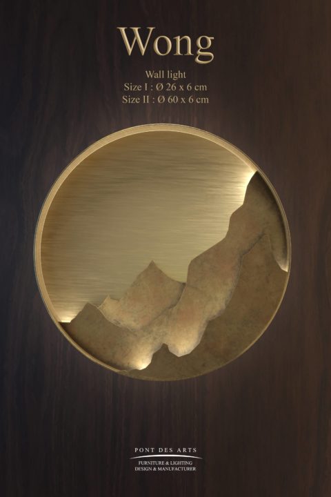 plaque metal sur bois makassar light