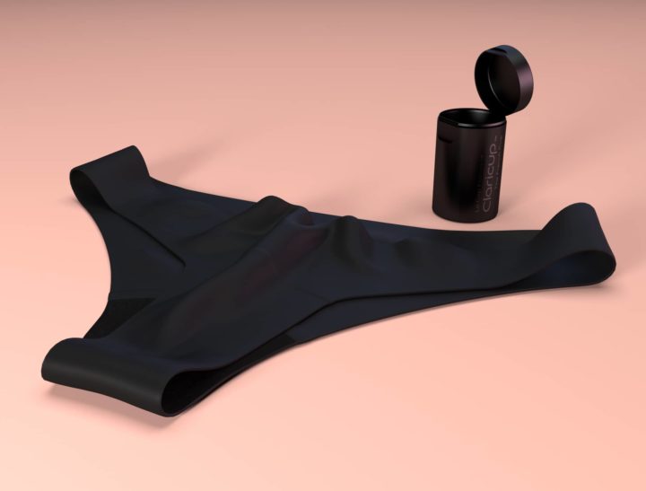 culotte absorbante et son packaging en 3D